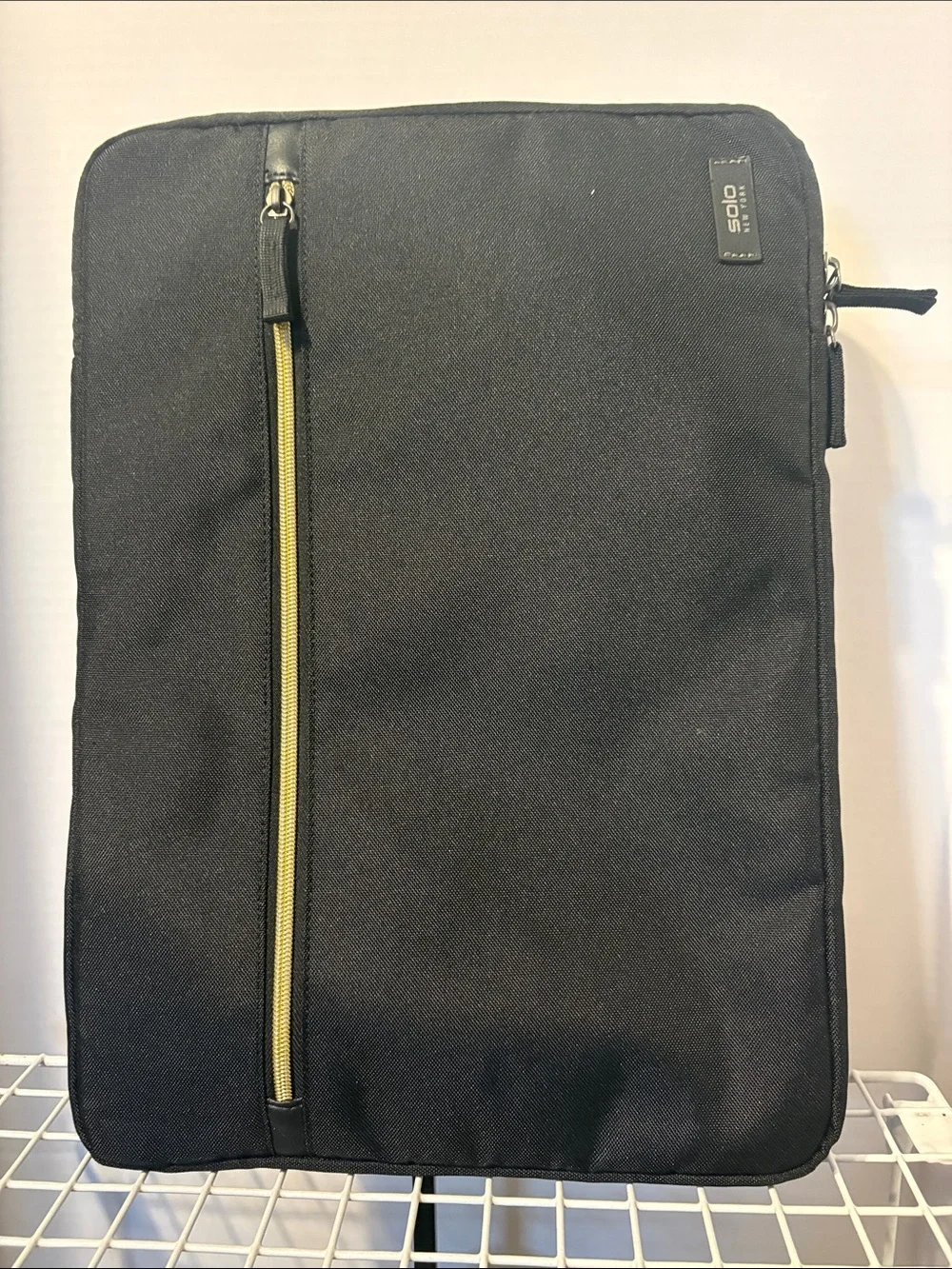 Solo New York Black Tablet Sleeve with Front Zip Pocket